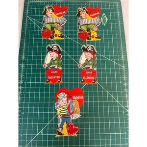 Vintage Pirate Valentines Cards